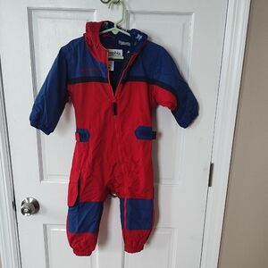 Columbia Kids' Red and Blue Snowsuit